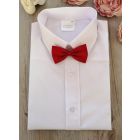 chemise noeud papillon enfant bordeaux