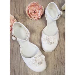 Chaussures Plates Fille - Broderie Florale 3D, Papillon, Perles, Style Rétro Ethnique