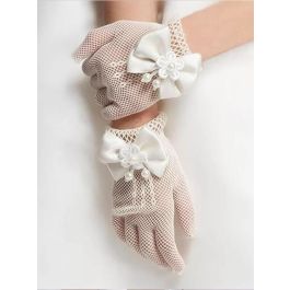 Gants Résille Vintage Années 70 Blancs - Mariage, Communion, Taille Unique, Occasion