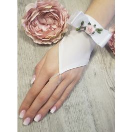 Gants Vintage Années 1970 Blancs Dentelle - Mariage, Communion, Baptême, Occasion, Taille Unique