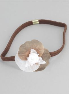 Bandeau élastique fille + fleur