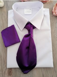 Cravate lavallière enfant violet