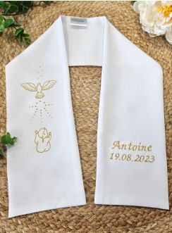 etole de baptême bébé colombe personnalisable Boutique Magique