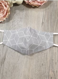 Masque enfant réversible gris