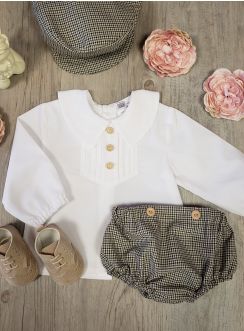 Tenue cérémonie mariage baptême vintage petit garçon