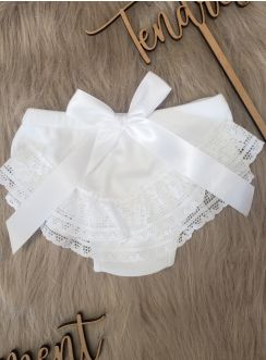 Culotte dentelle froufrou bébé fille