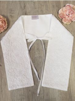 Etole de baptême avec dentelle