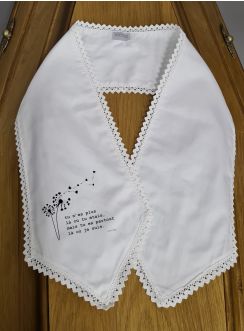 Etole blanche défunt avec phrase