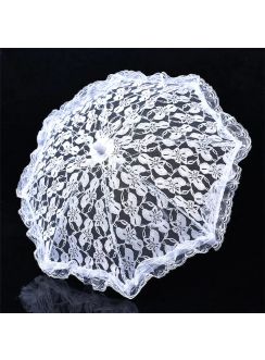 Ombrelle dentelle blanche mariage