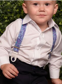 Bretelle pour bébé garçon bleu