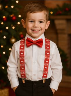 Bretelles garçon pour Noël