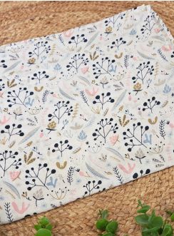 lange coton bébé feuillage