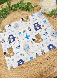 Lange bébé flanelle animaux de la forêt