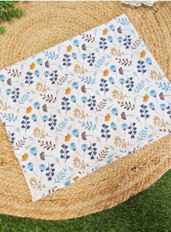 Lange flanelle de coton petites fleurs