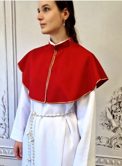 Cape de confirmation Adulte Rouge