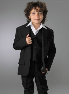 Costume noir garçon enfant pour mariage ou cérémonie Charles