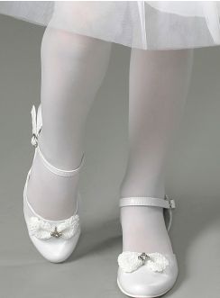 Collant cérémonie mariage blanc pour enfant