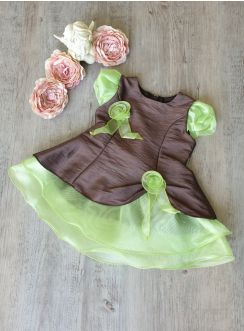 Robe cérémonie bébé Morganne marron +++ couleurs