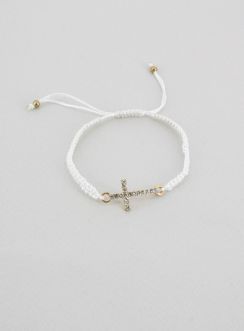 Bracelet brésilien Croix strass