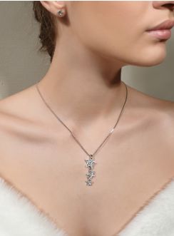 bijoux mariage parrure collier étoile et strass clou
