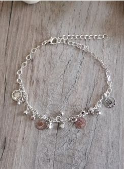 Chaine de cheville argent (couleur)