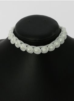 collier ras de cou mariage avec perle
