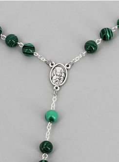 chapelet bijou malachite