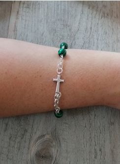 Bracelet Dizainier perles de Malachite
