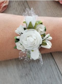 bracelet demoiselle d'honneur avec fleur ET RUBAN
