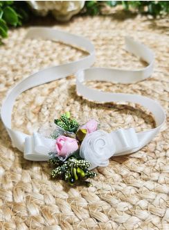 Bracelet fleurs pour demoiselle d'honneur ou communiante – Bijou de cérémonie élégant