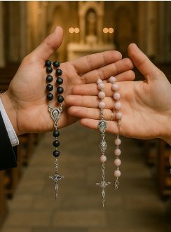 chapelet mariage couple catholique