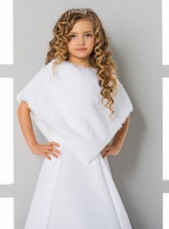 Cape fausse fourrure moderne fille