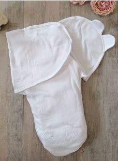 nid d'ange coton blanc pour bébé