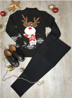 Tenue de Noël Renne garçon