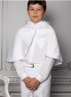 Tenue de communiant avec cape capuche