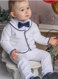 Tenue de cérémonie bébé garçon avec gilet