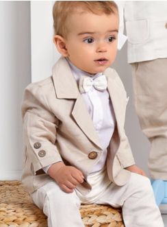 Veste costume pour bébé et garçon Lin