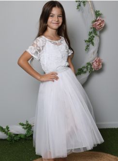 Tenue bohème fille 3 pièces pour mariage ou cérémonie