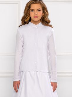 Gilet long pour cérémonie fille mariage, communion ou baptême