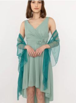 chale étole en tulle avec paillette