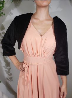 Boléro fausse fourrure courte M3/4