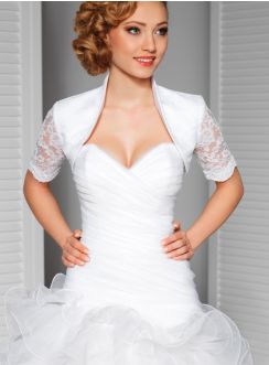 boléro mariage dentelle blanche