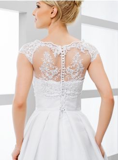 caraco dentelle mariage blanc
