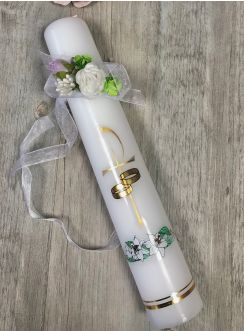 Bougie mariage Alliance et ruban
