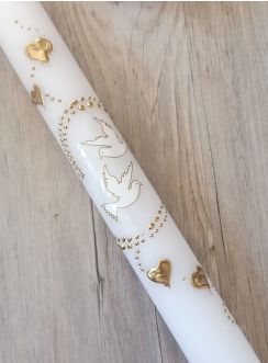 bougie mariage couple de colombes