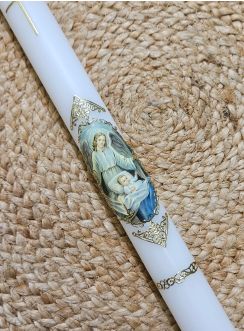 Cierge de baptême ange bénisseur bébé béni personnalisée