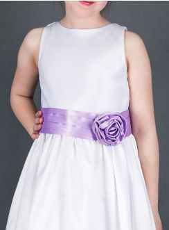ceinture de cortège fille mariage mauve