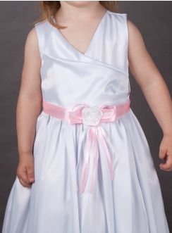 Ceinture mariage enfant ruban et fleur