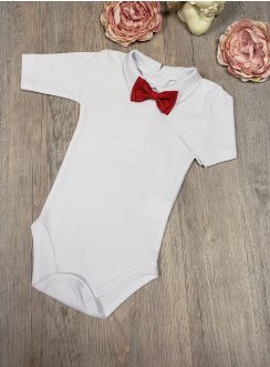 Body manches courtes + noeud papillon bébé