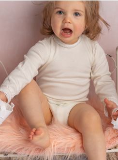Body fantaisie ivoire écru bébé fille